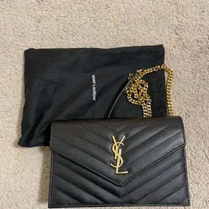 Saint Laurent Envelope Wallet on Chain